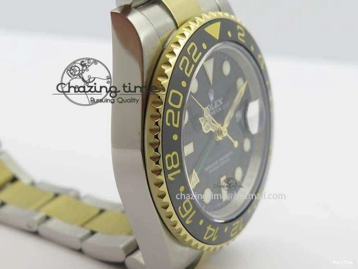 MiroTime 0217 GMT-Master II 116713LN SS YG Bp-Maker Black Dial Ceramic Bezel On SS YG Bracelet A Refined 3772